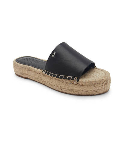 Кожаные шлепанцы DKNY - черный(K1304618)