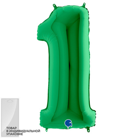 Цифра "1" зелёный Gr