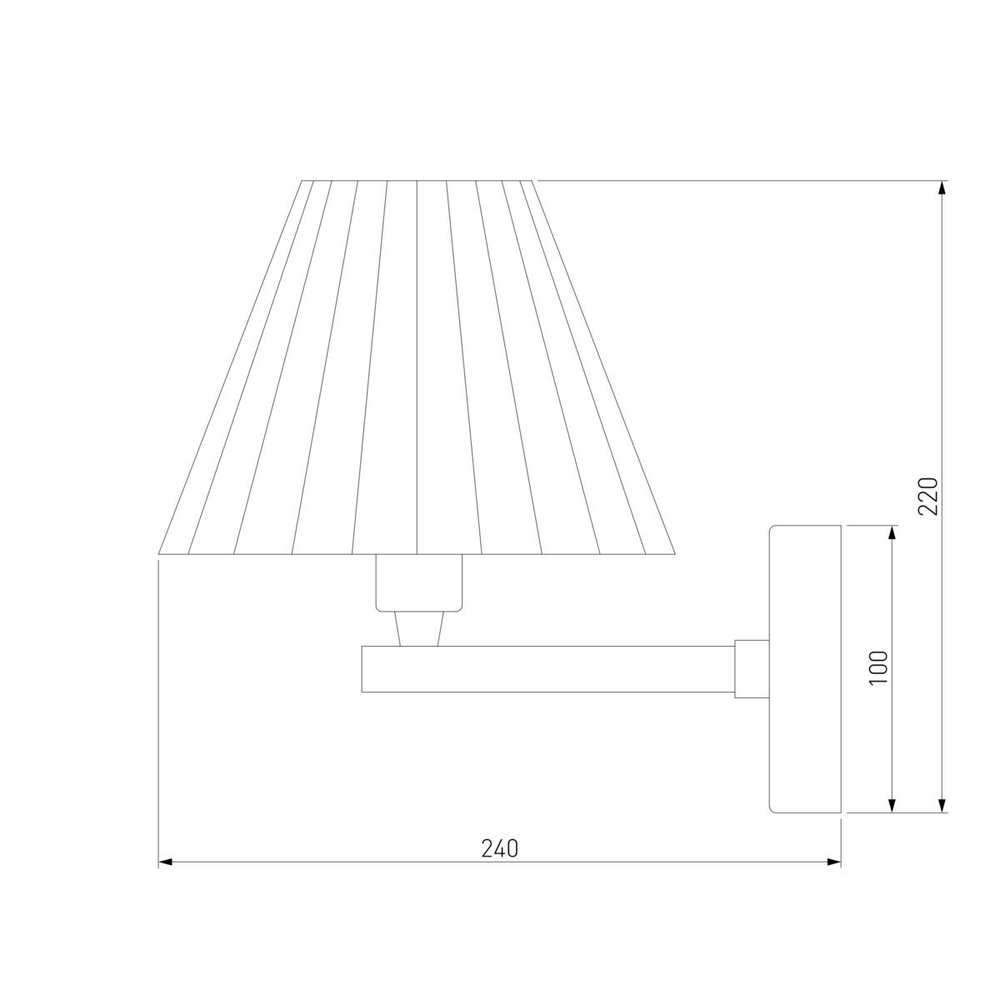 Бра Eurosvet Peony 60136/1 хром/серый