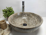 Раковина из оникса Bowl Grey Medium TinLip BO-60977 45*45*17