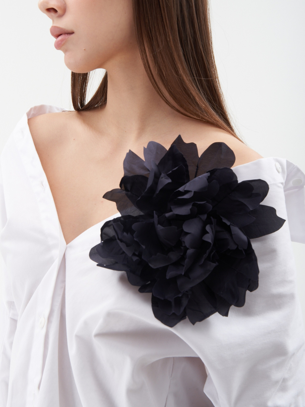 Брошь цветок "ПИОН"