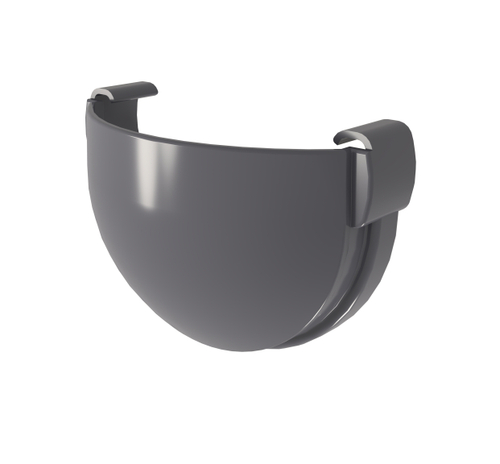 Заглушка желоба Дизайн 135 ПВХ Grand Line графит