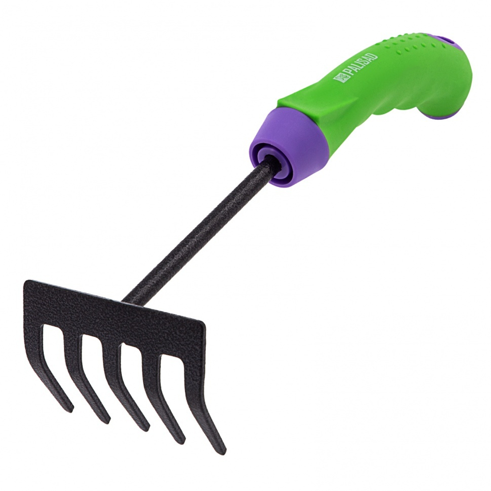 ГРАБЛИ PALISAD 5-ЗУБЫЕ СТАЛЬНЫЕ ОБРЕЗИНЕННАЯ РУКОЯТКА 61777