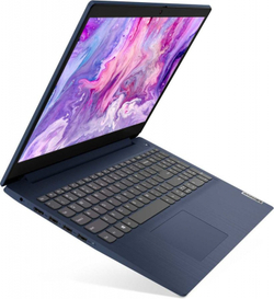 Ноутбук Lenovo IdeaPad 3 15IML05, 15.6", IPS, Intel Core i5 10210U 1.6ГГц, 8ГБ, 256ГБ SSD, Intel UHD Graphics , Free DOS, 81WB011TRK, синий