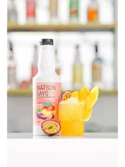 Основа (концентрат) для напитка WATSON SAYS Манго - Маракуйя 1кг, для пуншей, чаёв, лимонадов, коктейлей