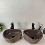 Раковина из речного камня ПАРА! RS-65361 41*33*14 0865