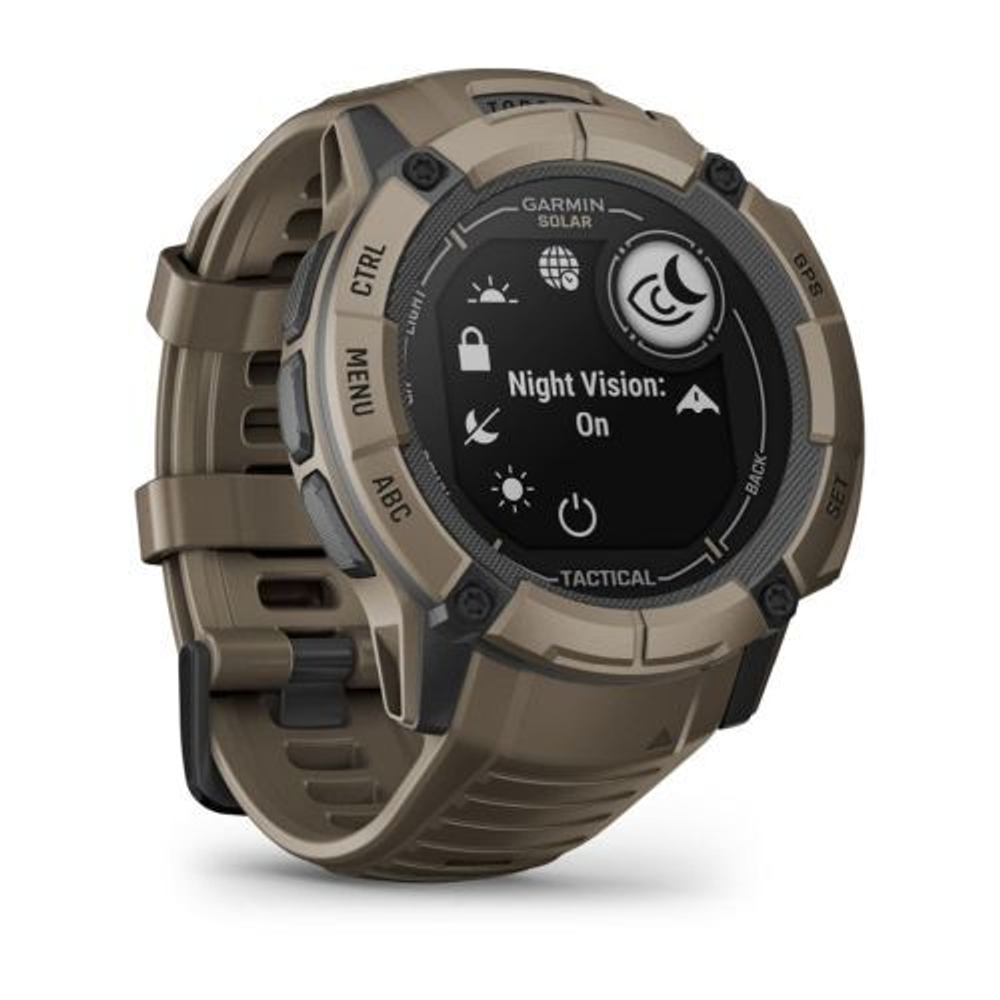 Смарт-часы Garmin INSTINCT 2X Solar Tactical Edition, коричневый, 010-02805-02