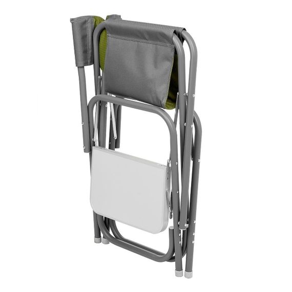 Кресло директорское Helios с отк.стол. MAXI серый/зеленый Т-HS-DC-95200T-M-GG (пр-во ГК Тонар)