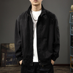 Хлопковая рабочая куртка с воротником-стойкой, мужская ретро-вышитая американская повседневная охотничья свободная куртка,Осень-зима