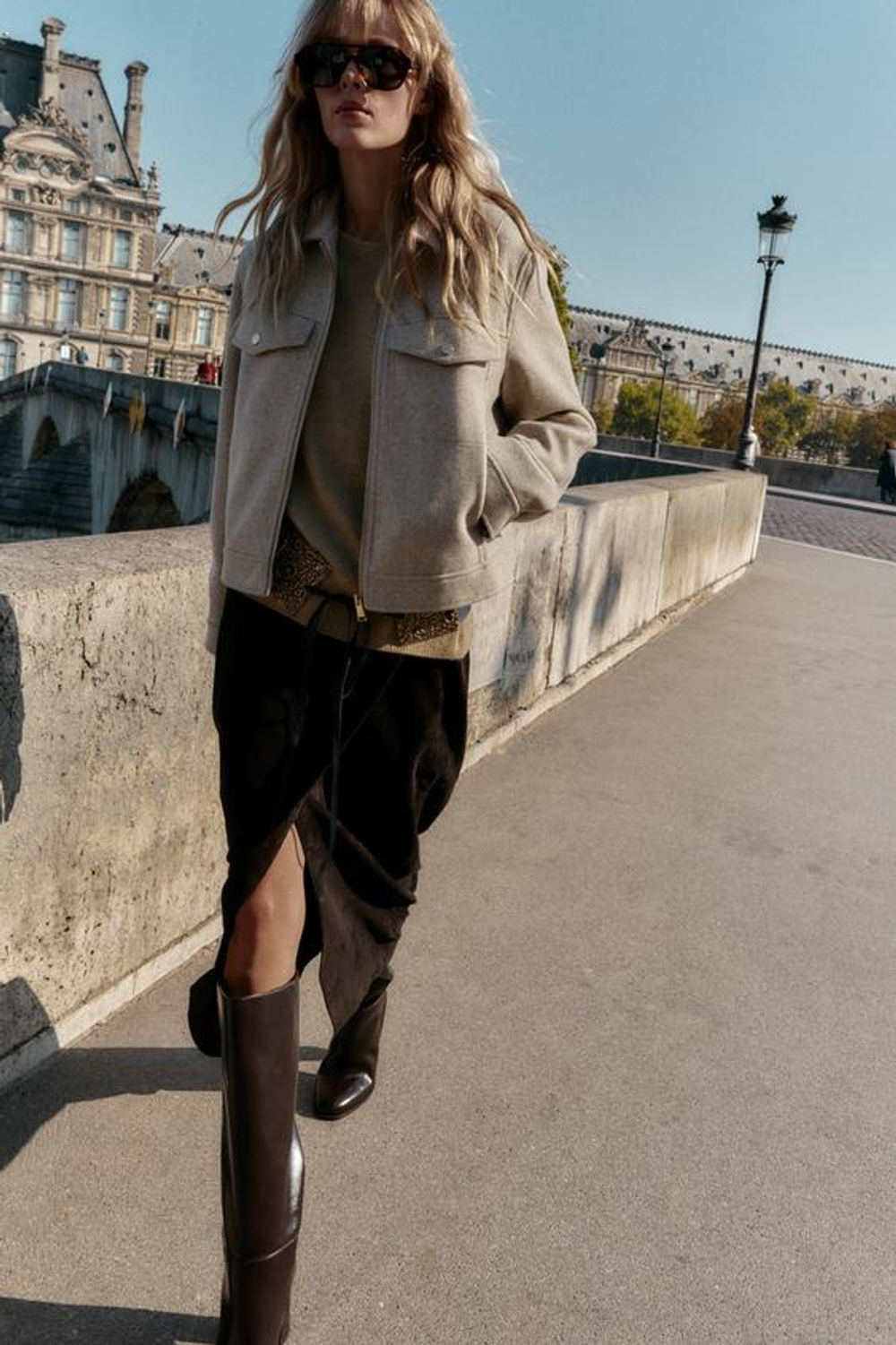 Мягкая куртка на молнии - ZARA