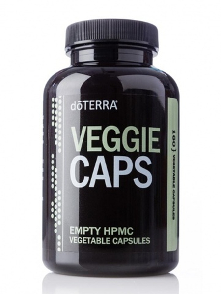 Пустые растительные капсулы для приема эфирных масел внутрь doTERRA, Veggie caps, 160 шт.