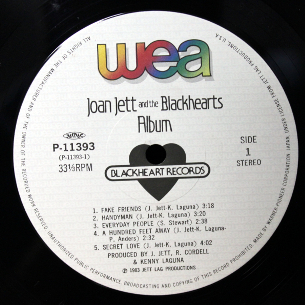 Joan Jett & The Blackhearts / Album (LP)