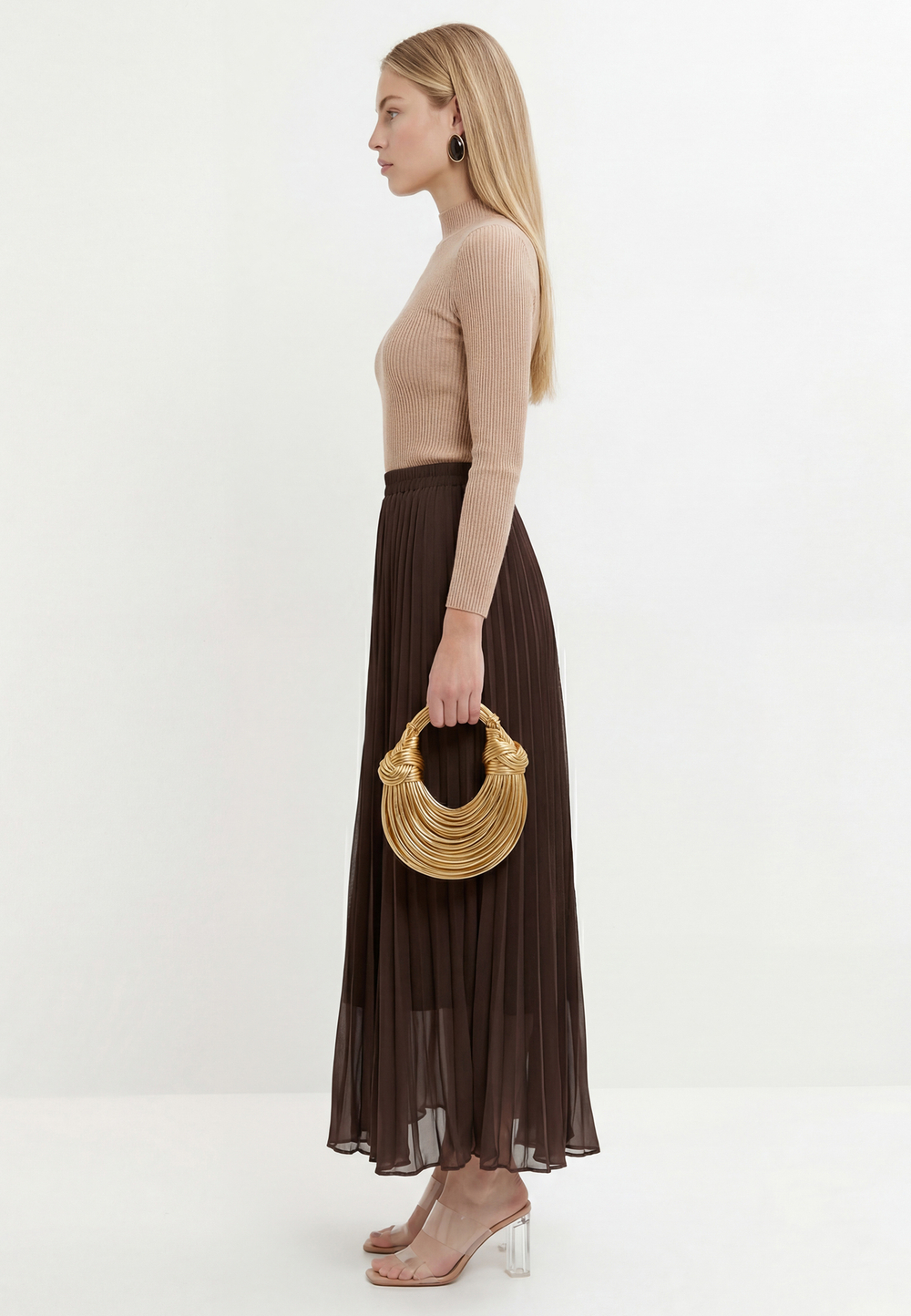 Водолазка в рубчик