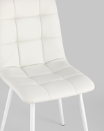 Стул Oliver экокожа белый белые ножки 2 шт