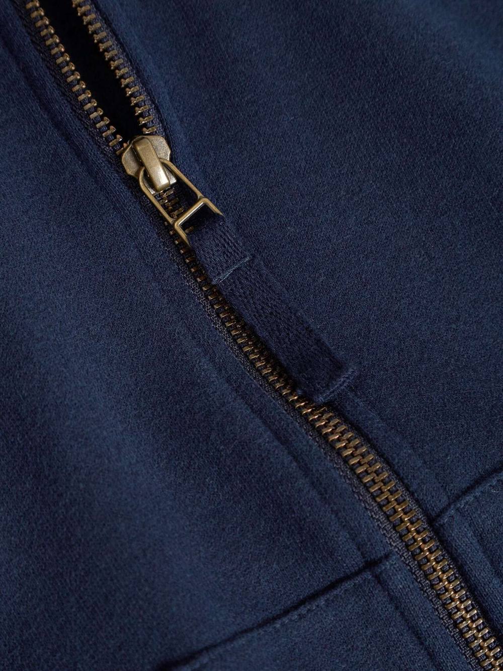 Толстовка с капюшоном на молнии для девочки Next 161-901, Темно-синий