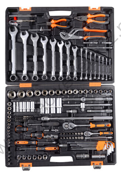 Набор инструментов, 1/2", 1/4", CrV, в кейсе 151 предмет Вихрь