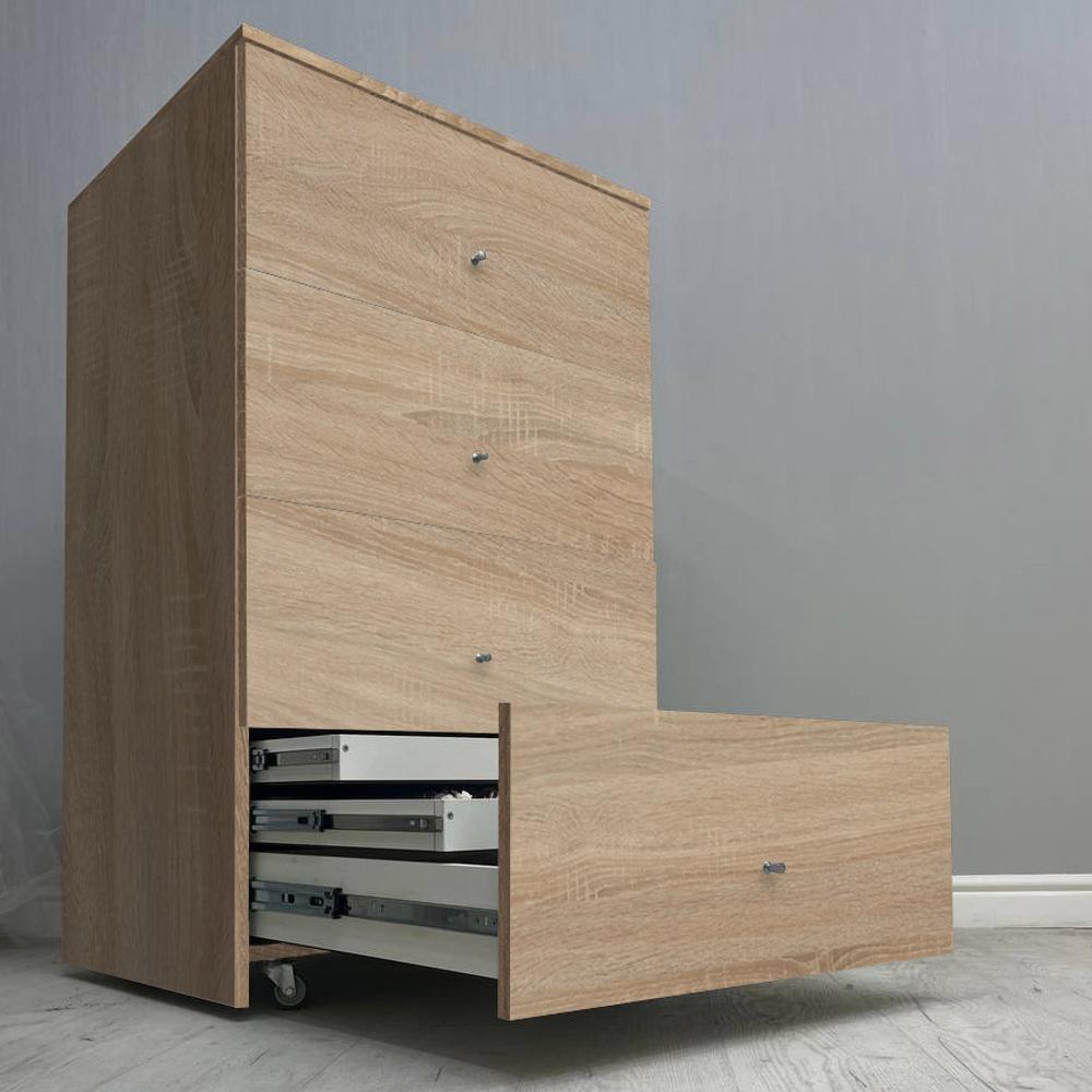КОМПЛЕКТ 3. 700х600, 1200 мм J-Box "Лоден" - H1145 ST10 Дуб Бардолино натуральный, СТЕКЛО (без колес)