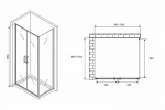 Душевой уголок Abber Sonnenstrand AG04100BC-S100B 100x100