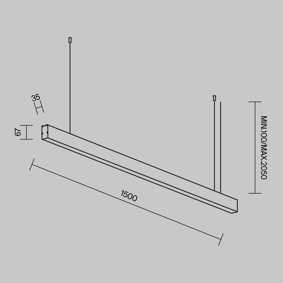 Линейный светильник Maytoni Technical LL312046