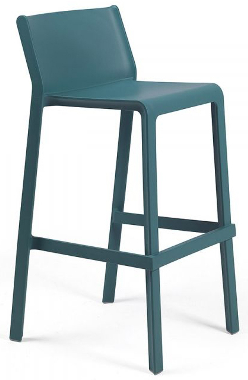 Стул пластиковый барный Nardi Trill Stool, бирюзовый