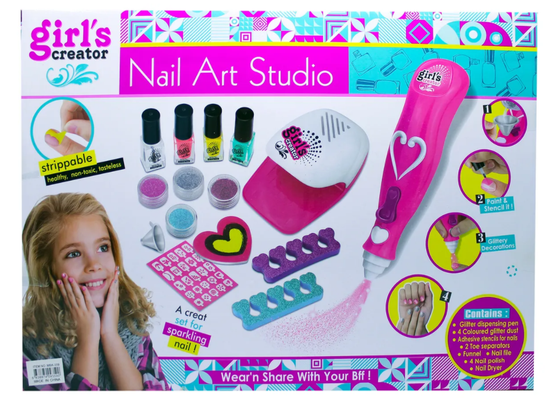 Набор для маникюра Nail Art Studio с сушилкой и машинкой