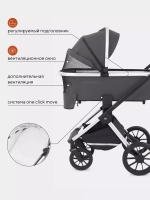 Коляска детская MOWBaby "TILDA" (3в1) MB065 Carbon