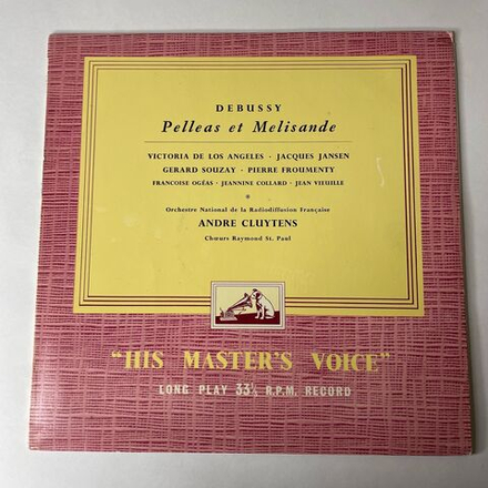 Винтажная виниловая пластинка LP Claude Debussy Pelleas Et Melisande (Англия 1957)