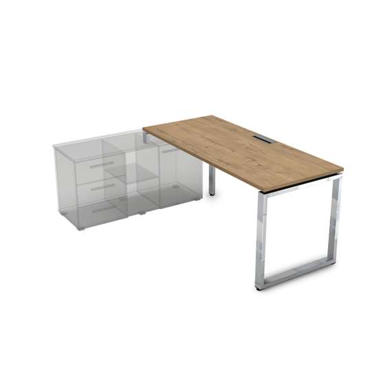 НСТЛ-О.984 Стол рабочий, прямолинейный три опоры, левый (1600*800*750)