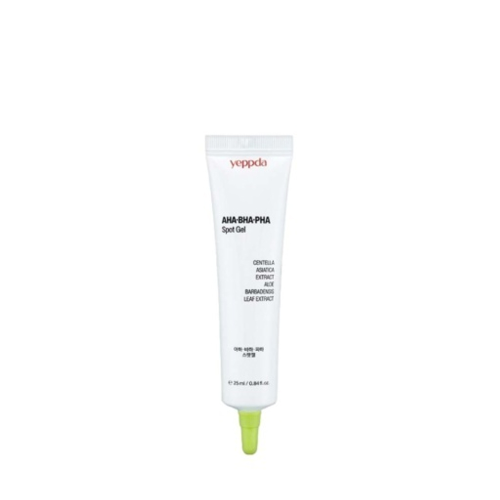 yeppda AHA+ BHA+ PHA Spot Gel Успокаивающий точечный гель для лица с кислотами и экстрактом центеллы азиатской