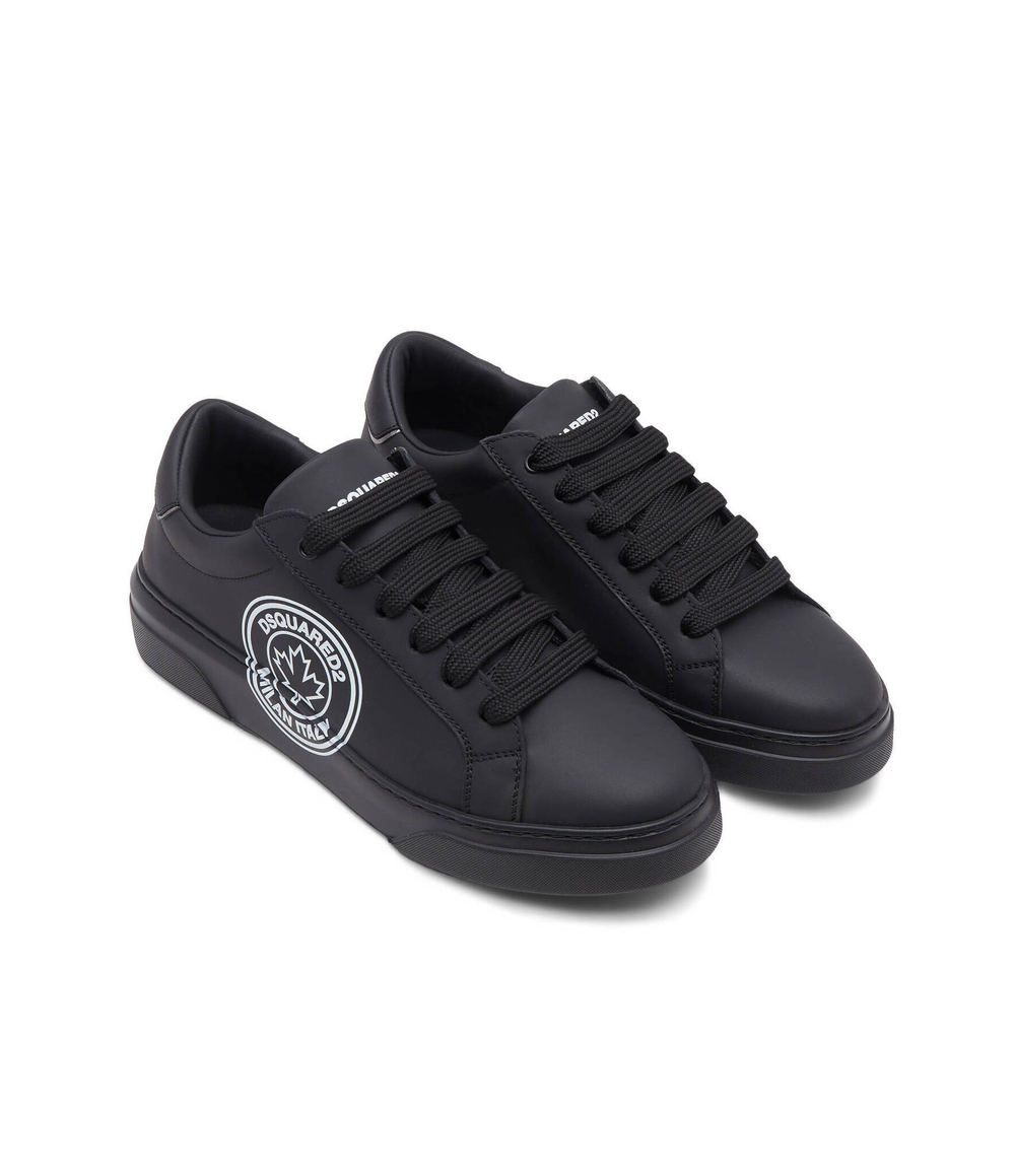 Кожаные кроссовки Dsquared2 - черный(SNM0322 01506923)