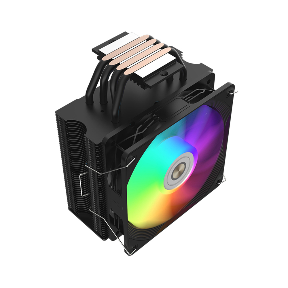 Кулер для CPU Alseye N120, 1х120мм, 800-1800rpm, 4-pin, Al+Cu, черный-белый/ARGB, 73.9CFM, 33.2дБ, 4-PIPE(прямой контакт), TDP 180Вт, INTEL 1700/1200/115x/1366, AMD AM5/AM4/AM3 (AS.01.05.0012)