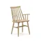 Стул с подлокотниками Kristie натуральное дерево