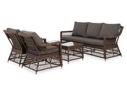 "Гранд Латте" лаунж-зона из искусственного ротанга, цвет коричневый