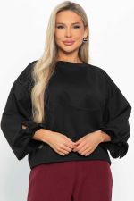 Джемпер с завязками Твист (черный) Б14866-10М LT Collection