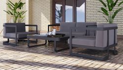 Villino, набор антрацит/антрацит, алюминий