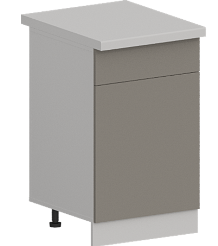 Кухня Модуль ШН1Я 500 Белый / Теплый серый