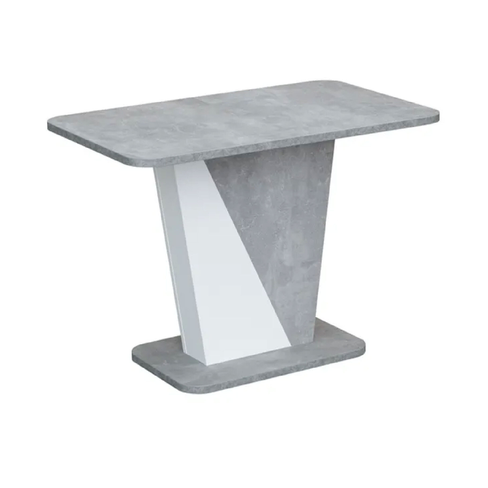 Ст 80.041 Стол обеденный "RICKY", корпус Бетон, Белый