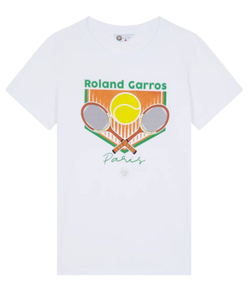 Женская теннисная футболка Roland Garros Sylvie T-Shirt - белый
