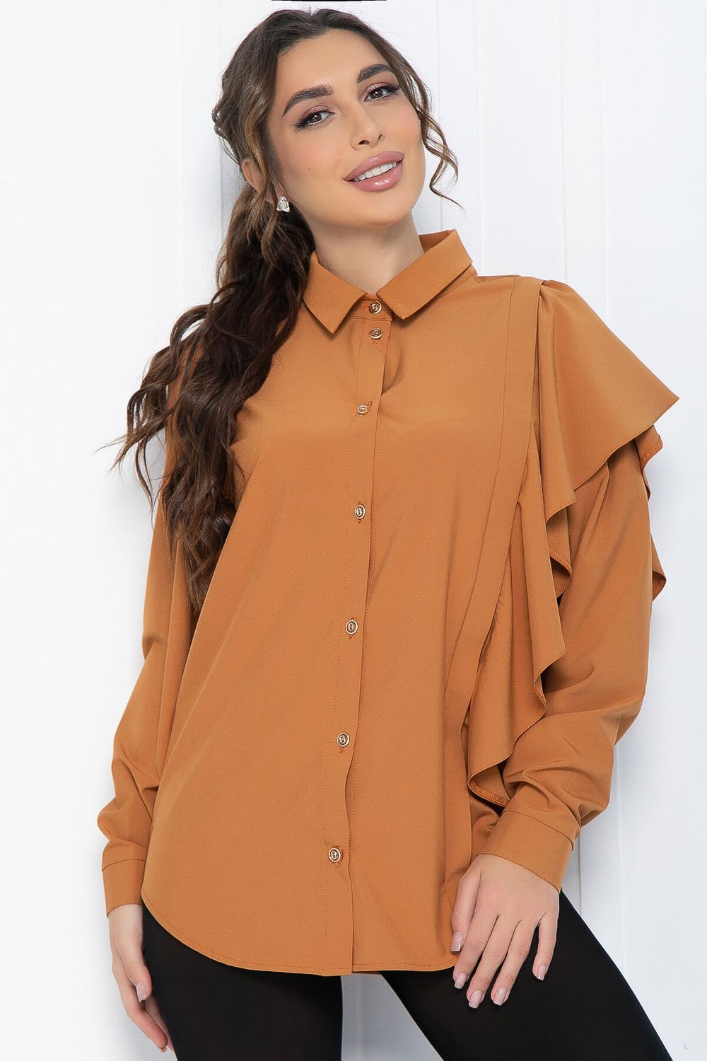 Блуза Дуэт (горчица) Б12030 LT Collection