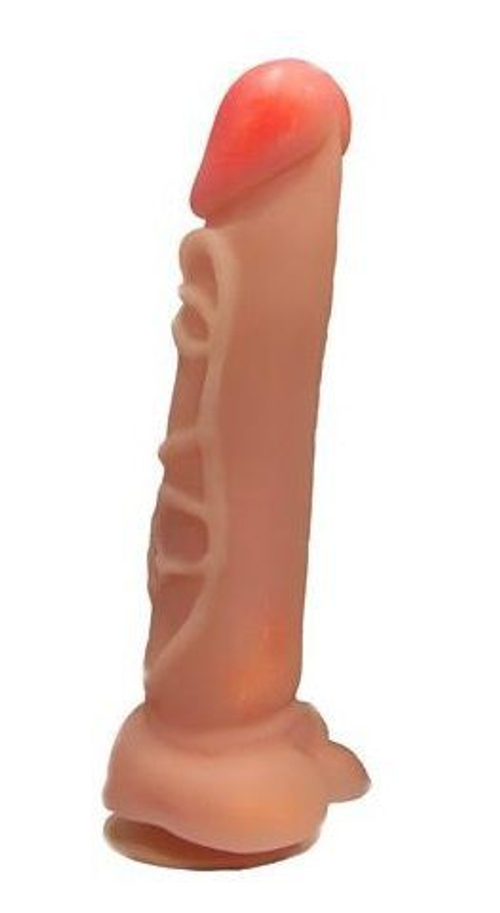 Фаллоимитатор на присоске LOVETOY – рельефные вены, 25,5 см
