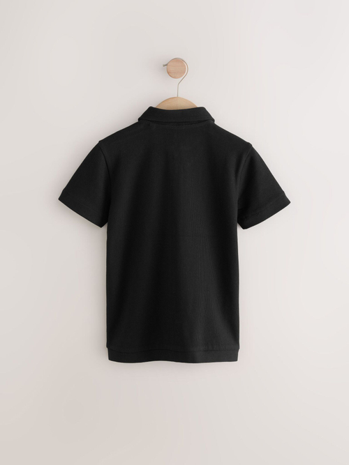 Поло на молнии для мальчика Next E98-655, Черный