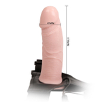 Страпон-фаллопротез вагинальный на трусиках с вибрацией (Цвет: телесный)