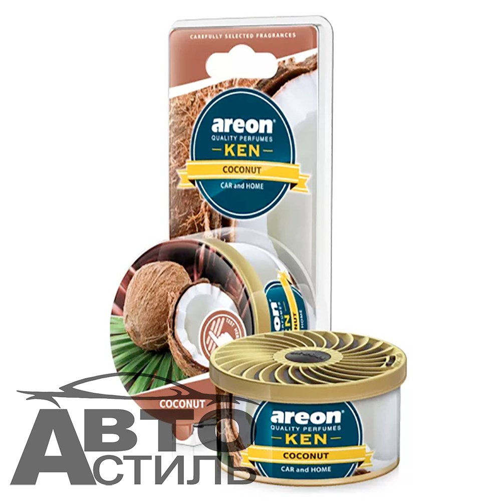 Ароматизатор в банке под сиденье Areon GEL KEN 35гр - Кокос\Coconut
