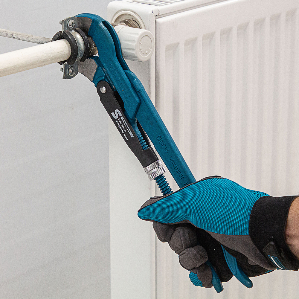 Ключ трубный рычажный 1, №1, цельнокованый, CrV, тип "S" Gross