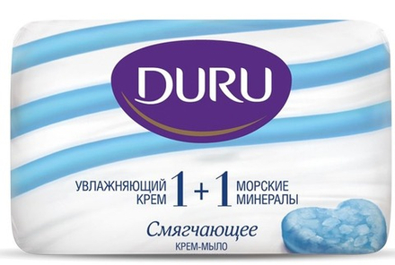 DURU Крем-мыло туалетное, Морские минералы, 80гр, блок 24шт., ДУРУ