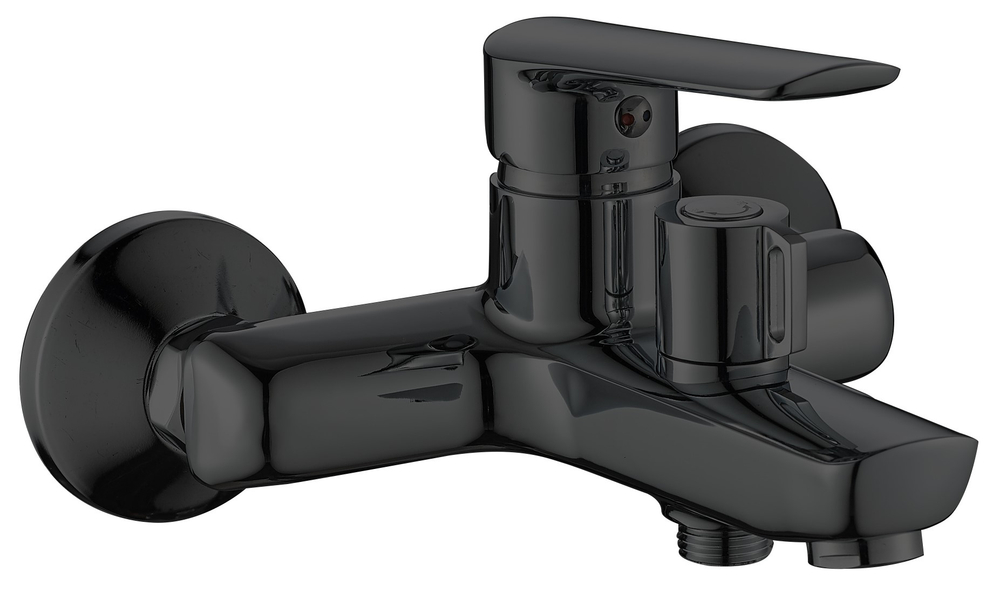 Смеситель ESKO "Lagos Black" для ванны, короткий излив, чёрный, арт. LG54B