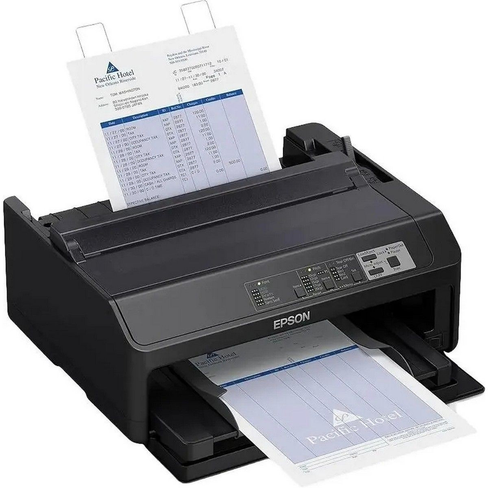 Принтер Принтер матричный Epson FX-890II черно-белая печать, A4, цвет черный [c11cf37402]