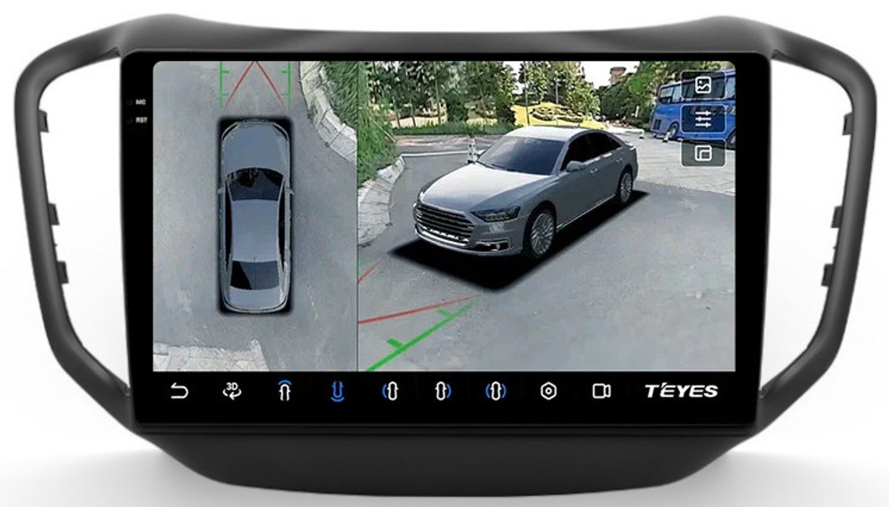 Магнитола для Chery Tiggo 5 2014-2020 - Teyes CC3-2K-360 на Android 10, 2K QLED, 6Гб+128Гб, CarPlay, 4G SIM-слот, 4 камеры в комплекте