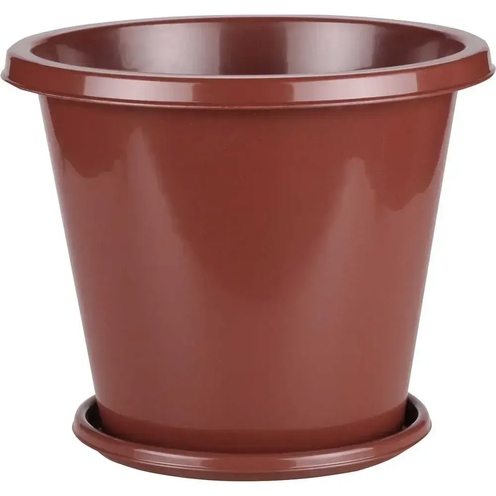 Горшок цв. Эконом 10л (коричневый) (комплект 18 шт)