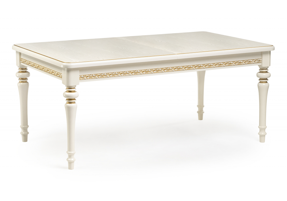Стол деревянный Woodville Маранта прямоугольный слоновая кость